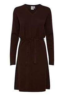 ICHI Damska sukienka IHKAVA DR2, 1909151/Coffee Bean melanż, XXL - Sukienki - miniaturka - grafika 1