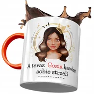 Kubki - Kubek Pomarańczowy Dla Gosi Żony Przyjaciółki z Nadrukiem ze Zdjęciem + Opakowanie na prezent (wzór 02) - miniaturka - grafika 1