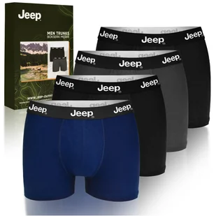 JEEP Zestaw Klasyczne Bokserki Męskie Ciemne Kolory Bawełna 4pak R. L - Majtki męskie JEEP Zestaw Klasyczne Bokserki Męskie Ciemne Kolory Bawełna 4pak R. L - Majtki męskie - miniaturka - grafika 1