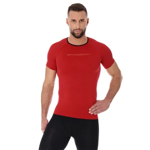 Męska koszulka do biegania Brubeck 3D PRO RUN SS11920 red - S - Bielizna sportowa męska - miniaturka - grafika 1