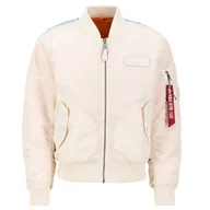 Kurtki i kamizelki sportowe męskie - Kurtka Alpha Industries MA-1 VF Fighter Squadron 108101578 - kremowa - miniaturka - grafika 1