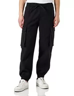 Spodenki męskie - Champion Męskie spodnie treningowe Rochester 1919 Rochester Pant Woven Ribstop Cargo, czarne, XL, czarny, XL - miniaturka - grafika 1