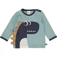 Koszulki i topy damskie - Fred's World by Green Cotton T-shirt i topy dla chłopców Hello Dino L/S, Minera?, 74 - miniaturka - grafika 1
