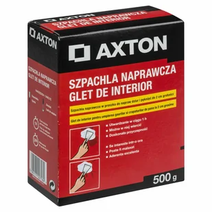 Szpachla naprawcza 0.5 kg AXTON - Gipsy i gładzie gipsowe - miniaturka - grafika 1