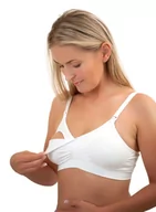 Biustonosze ciążowe - BabyOno, biustonosz dla kobiet w ciąży i karmiących piersią, biały, rozmiar 70-75D - miniaturka - grafika 1
