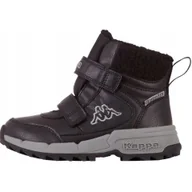 Buty trekkingowe dziecięce - Buty Ocieplane Dziecięce Kappa Czarno-Szare 260906K-1116 - miniaturka - grafika 1