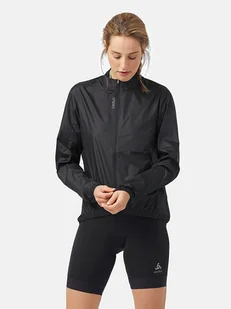 Odlo Kurtka przeciwwiatrowa "Essential Windproof" w kolorze czarnym - Kurtki i kamizelki sportowe damskie - miniaturka - grafika 1