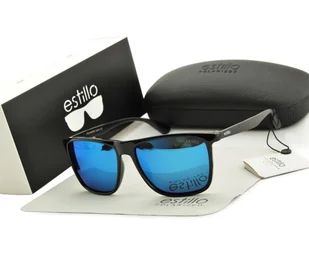 Przeciwsłoneczne męskie okulary lustrzanki z polaryzacją EST-409-10 Estillo - Okulary korekcyjne, oprawki, szkła - miniaturka - grafika 1