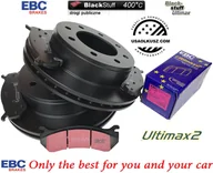 Tarcze hamulcowe - Tylne klocki Ultimax2 + tarcze hamulcowe EBC seria PREMIUM Chevrolet Avalanche 2500 2002-2003 - miniaturka - grafika 1