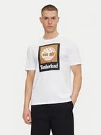 Koszulki męskie - Timberland T-Shirt TB0A5QS2 Biały Regular Fit - miniaturka - grafika 1