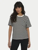 Koszulki i topy damskie - ONLY T-Shirt Livina 15272227 Czarny Regular Fit - miniaturka - grafika 1