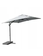 Parasole ogrodowe - PARASOL Z WYSIĘGNIKIEM OGRODOWY SZARY 250X250CM - miniaturka - grafika 1