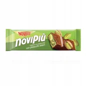 Przekąski dla dzieci - Novi novipiu baton czekoladowy z nadzieniem pistacjowym 35g - miniaturka - grafika 1