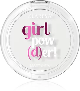 Claresa, puder prasowany GIRL POW(D)ER 00 TRANSPARENT 12g - Pudry do twarzy - miniaturka - grafika 1