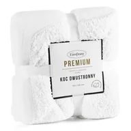 Koce i narzuty dla dzieci - ﻿Koc dwustronny narzuta Pled TEDY 170x210 biały ciepły miękki puszysty Bukla - miniaturka - grafika 1