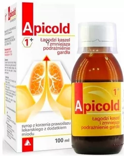 Alpen Pharma Apicold 1+ syrop p/kaszlowy 100 ml - Przeziębienie i grypa - miniaturka - grafika 1