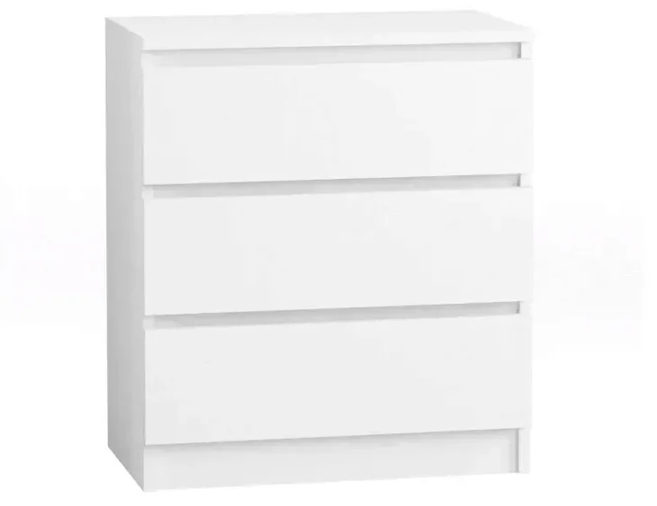 Komoda 90 cm 3 szuflady biała