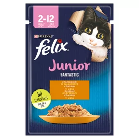 Purina Felix Junior Kurczak w galaretce saszetka 26x85g 47706-uniw - Mokra karma dla kotów - miniaturka - grafika 1