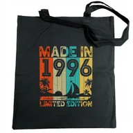 Torby i wózki na zakupy - Torba na zakupy kolorowy nadruk Made in 1996 - miniaturka - grafika 1