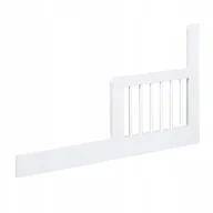 Łóżeczka i kojce - KLUPŚ Barierka do łóżeczka 120x60 biała LittleSky - miniaturka - grafika 1