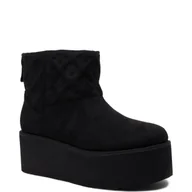 Śniegowce damskie - Guess Ocieplane śniegowce | z dodatkiem skóry - miniaturka - grafika 1