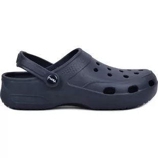 KLAPKI KROKSY buty LEKKIE chodaki granatowe - Buty Olivier - Klapki i japonki damskie - miniaturka - grafika 1