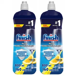 Finish Nabłyszczacz do zmywarki płyn nabłyszczający Lemon zestaw 2 x 800 ml - Środki do zmywarek - miniaturka - grafika 1