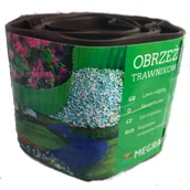 Ogrodzenia - Obrzeże brązowe faliste 10 cm x 9m - miniaturka - grafika 1