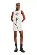 Sukienki - Desigual Sukienka damska Vest_Shasta, biały, XL - miniaturka - grafika 1