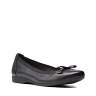 Baleriny - Un Darcey Bow E [black leather] - rozmiar 38 - miniaturka - grafika 1