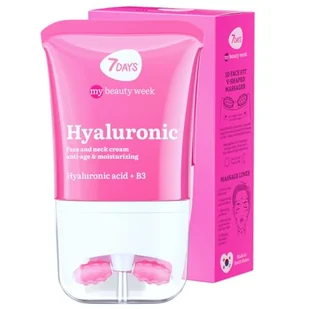 7Days - Nawilżający krem do twarzy z kwasem hialuronowym - koreańska pielęgnacja skóry - Ujędrniający krem do twarzy i szyi - wałek przeciw obrzękom skóry, 80 ml - Kremy do twarzy - miniaturka - grafika 1