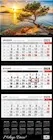 Kalendarze - Kalendarz 2026 trójdzielny premium zachód słońca - miniaturka - grafika 1