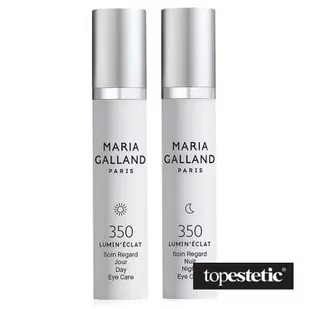 Maria Galland Maria Galland Day and Night Eye Care Duo (350) Rozświetlające i regenerujące DUO na okolice oczu 2 x 10 ml - Kosmetyki pod oczy - miniaturka - grafika 1