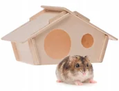 Akcesoria dla gryzoni - Zolux Drewniany Domek Neo 19 x 11 x 11 cm - miniaturka - grafika 1