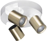 Lampy sufitowe - Kanlux 38967 - Oświetlenie punktowe LAURIN 3xGU10/10W/230V mosiądz/biały - miniaturka - grafika 1