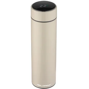 Kubek Termiczny Termos Z Pomiarem Temperatury Led 450Ml Beżowy - Kubki termiczne - miniaturka - grafika 1