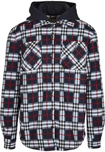 Urban Classics Męska bluza z kapturem z polaru, granatowy/czerwony, 4XL - Bluzy męskie - miniaturka - grafika 1