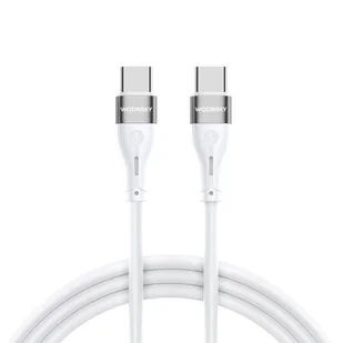 Trwały elastyczny kabel przewód USB-C - USB-C PD 65W 1m biały - Kable USB - miniaturka - grafika 1