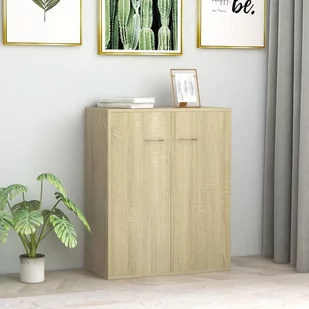 vidaXL vidaXL Szafka, kolor dąb sonoma, 60 x 30 x 75 cm, płyta wiórowa - Szafki do salonu - miniaturka - grafika 1
