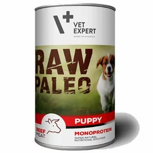 VETEXPERT Vetexpert RAW PALEO puppy beef 12x400g wołowina puszka 26465-uniw - Mokra karma dla psów - miniaturka - grafika 1