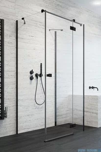 Radaway Essenza Black Kdj+S kabina 80x120x80cm prawa szkło przejrzyste 1384051-01-01/1385024-54-01R/1384051-01-01 - Kabiny prysznicowe - miniaturka - grafika 1