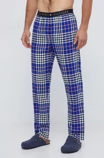 Piżamy męskie - Tommy Hilfiger spodnie piżamowe męskie kolor granatowy wzorzysta - grafika 1