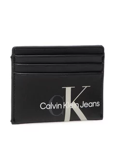 Etui na dokumenty i karty - Calvin Klein Jeans Etui na karty kredytowe Sculpted Mono Card Holder 6Cc K60K608957 Czarny - grafika 1