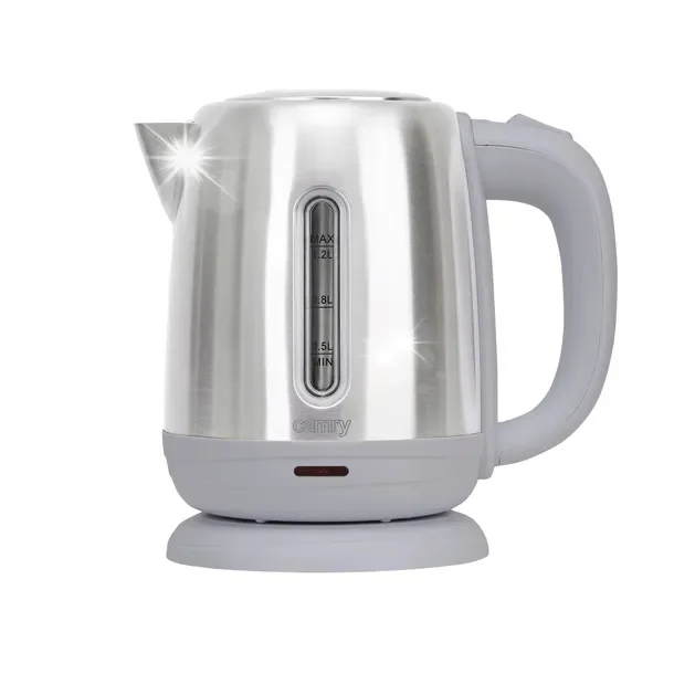 Czajnik elektryczny bezprzewodowy metalowy 1,2L 1630W inox