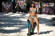 Stroje kąpielowe - Kostium kąpielowy Anis Cristallo-Andersia M-427 (10) Szaro-Błękitny (Rozmiar S) - miniaturka - grafika 1