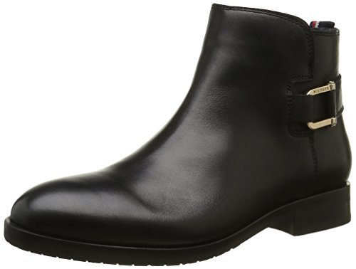 Tommy Hilfiger Damskie kozaki B1285erry 17a z krótką cholewką, czarny - czarny (Black 990) - 37 eu