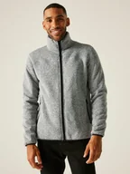 Odzież trekkingowa męska - Regatta Kurtka polarowa "Branleigh" w kolorze szarym - miniaturka - grafika 1