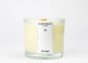 Świeca Zapachowa Sojowa 200g / Pomarańcza, drewniany knot, 40h/Sawarge Candles - Świece - miniaturka - grafika 1
