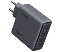 Ładowarki do telefonów - Aukey Comet Mix 4 3xUSB-C 1xUSB 140W PA-C6 Szary - miniaturka - grafika 1