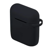 Akcesoria do słuchawek - Etui na słuchawki 3MK Silicone Case do Apple AirPods 4 Czarny - miniaturka - grafika 1